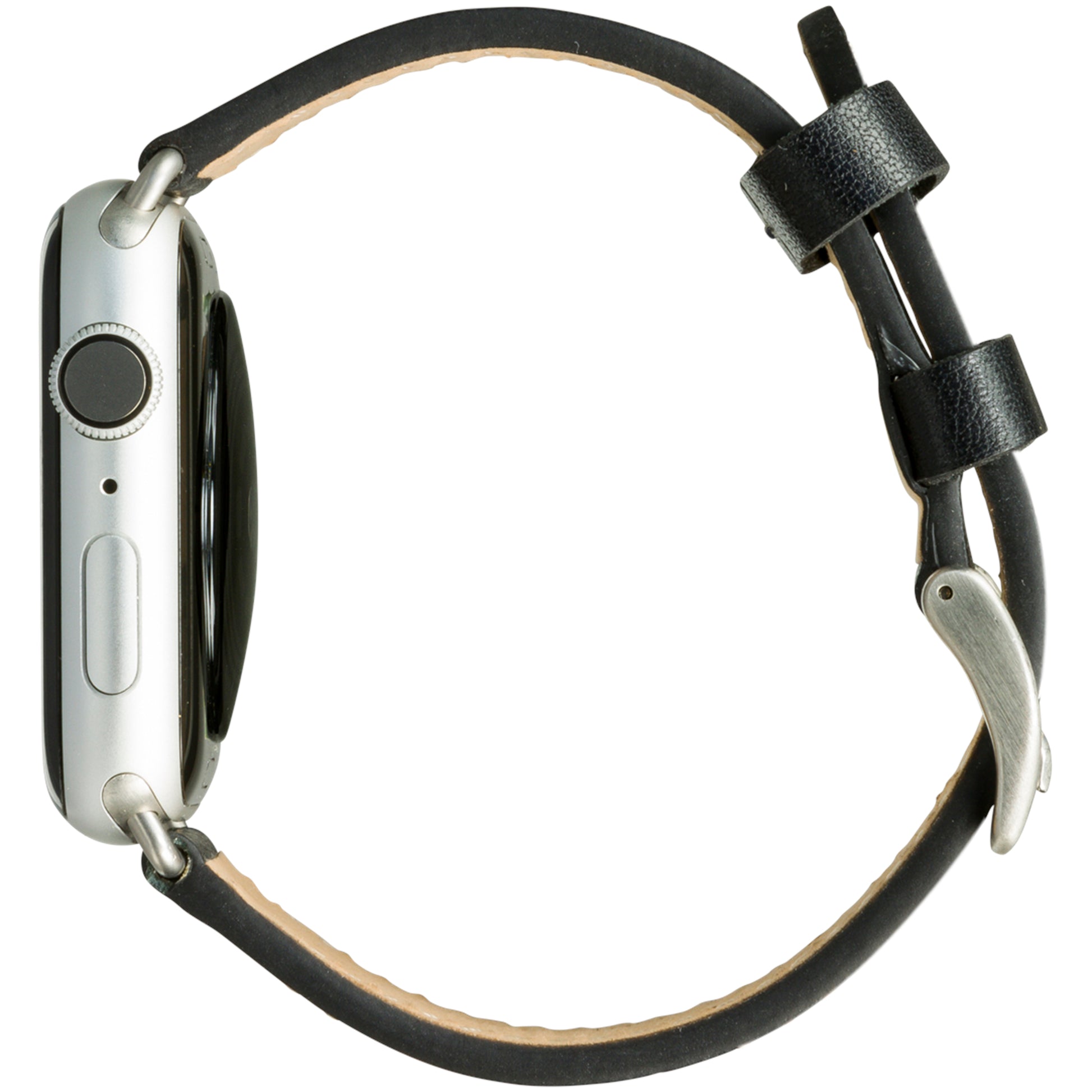 dbramante1928 Copenhagen 44 mm – Leder Schwarz, für Apple Watch