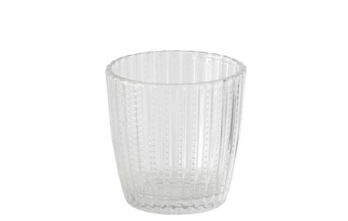 Boltze Marilu Windlicht – Glas, Transparent – Ø 7,5 × 7,5 cm – 4-teilig