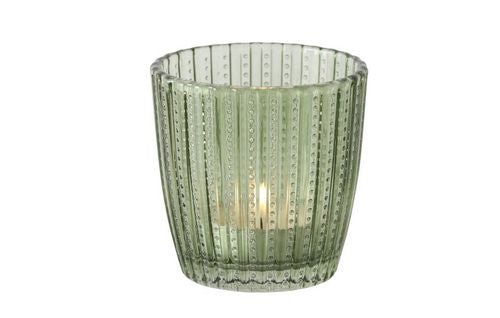 Boltze Marilu Windlicht – Glas, Grün – Ø 7,5 × 7,5 cm – 4-teilig