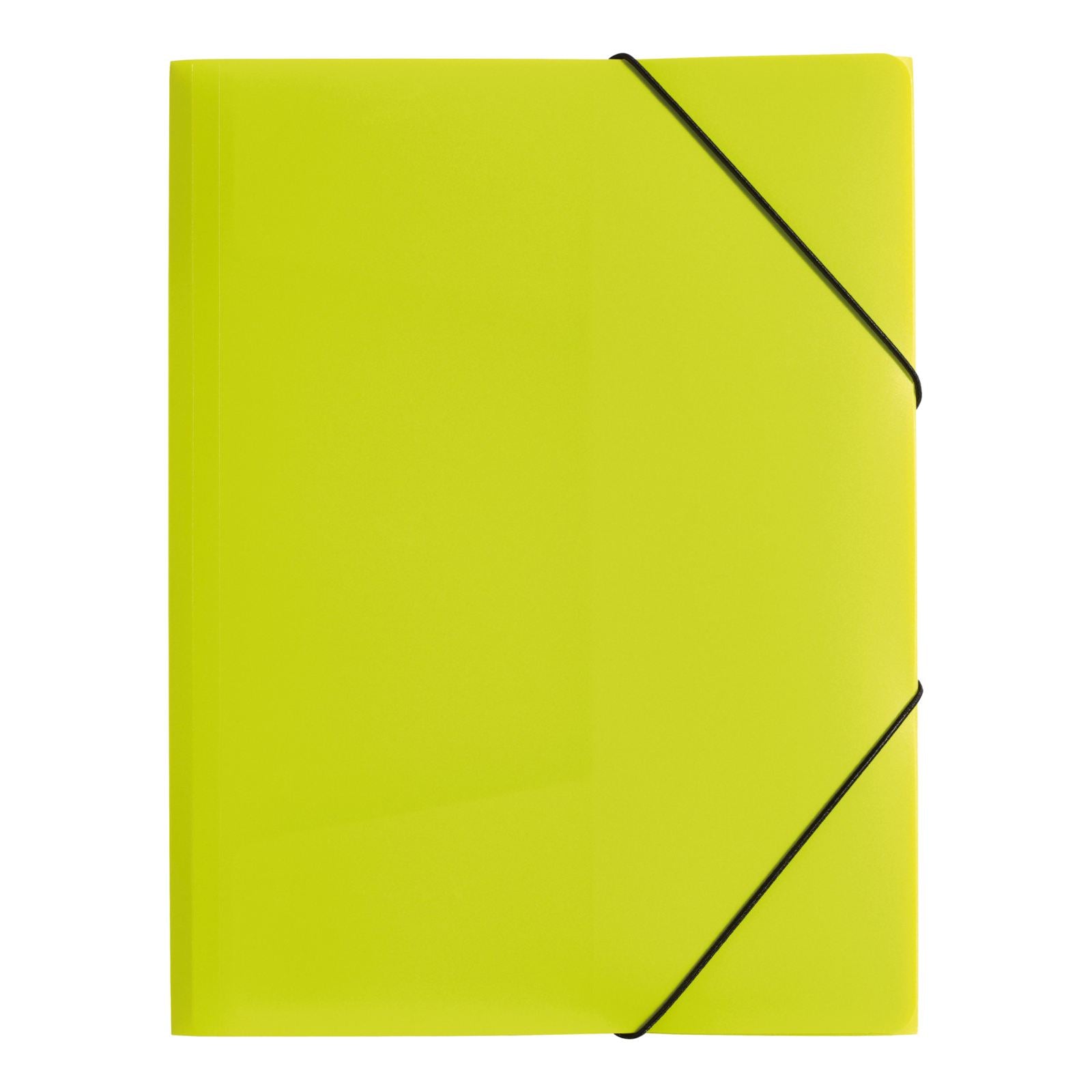 Pagna Gummibandmappe Lucy Trend A3 – 3 Klappen, Polypropylen (PP), Limette, 5 Stk.