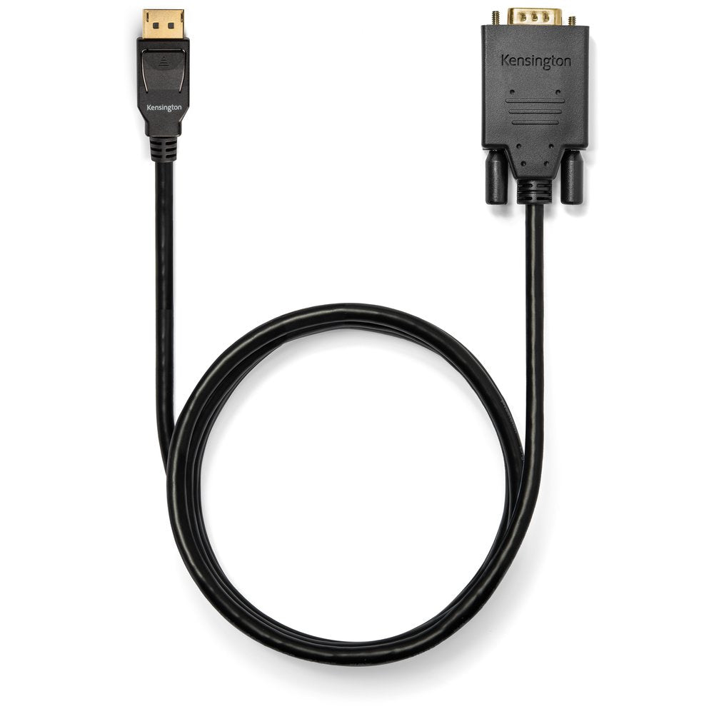 Kensington Adapter DisplayPort zu VGA – 1920 × 1200 @ 60 Hz, DisplayPort 1.2, 1,8 m, passiv, schwarz