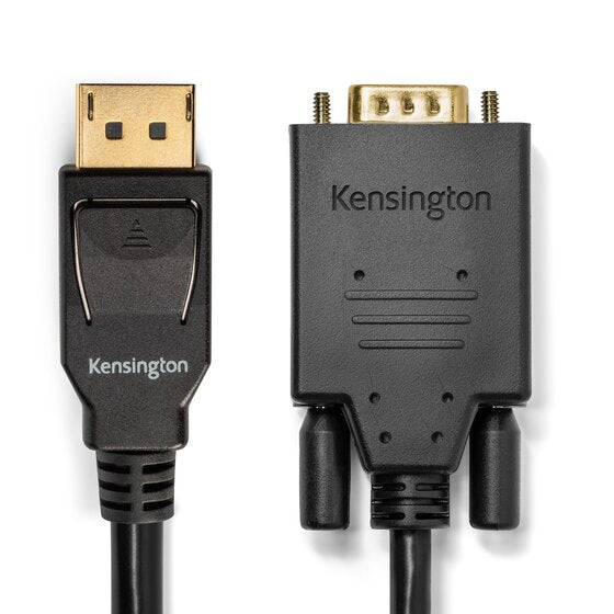 Kensington Adapter DisplayPort zu VGA – 1920 × 1200 @ 60 Hz, DisplayPort 1.2, 1,8 m, passiv, schwarz