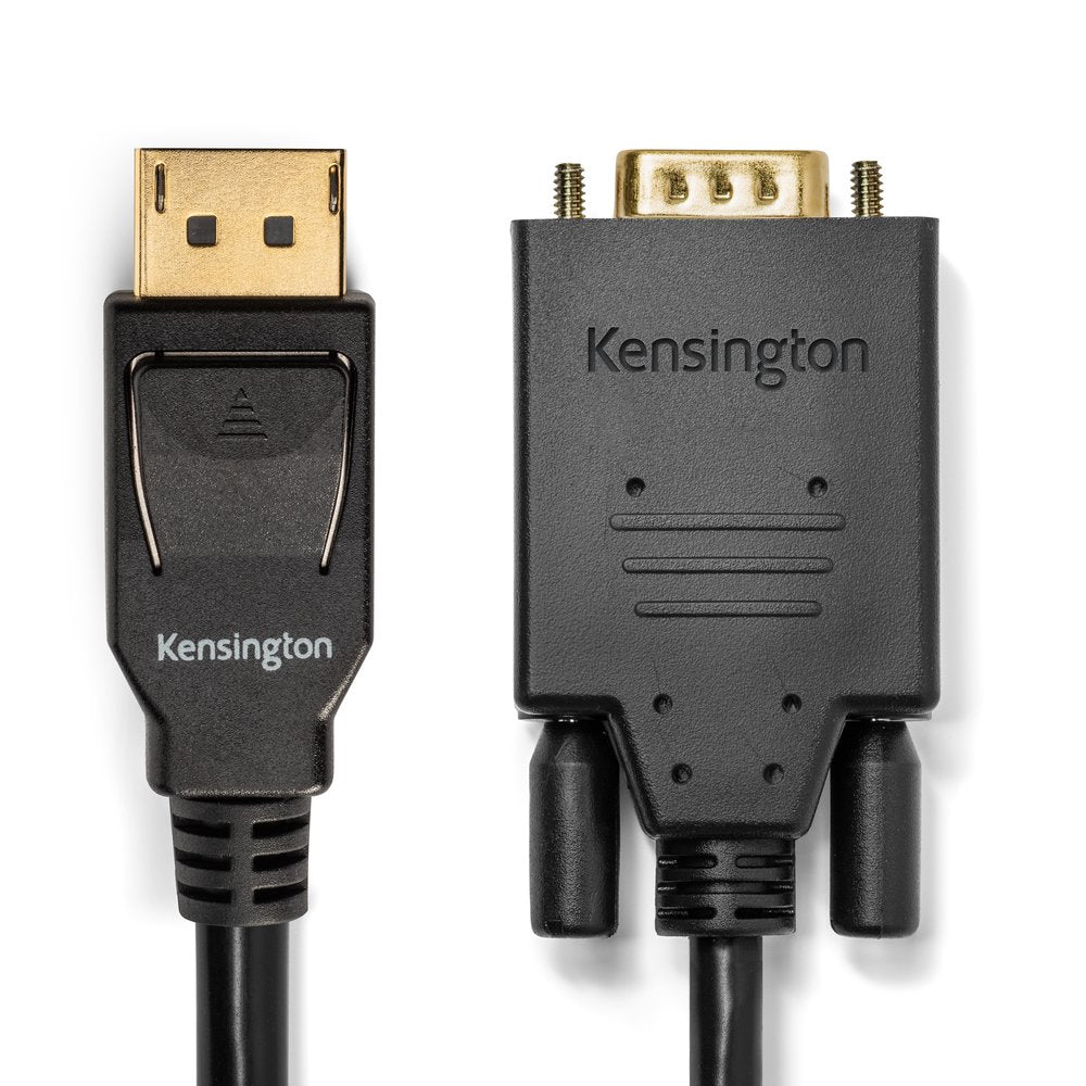 Kensington Adapter DisplayPort zu VGA – 1920 × 1200 @ 60 Hz, DisplayPort 1.2, 1,8 m, passiv, schwarz