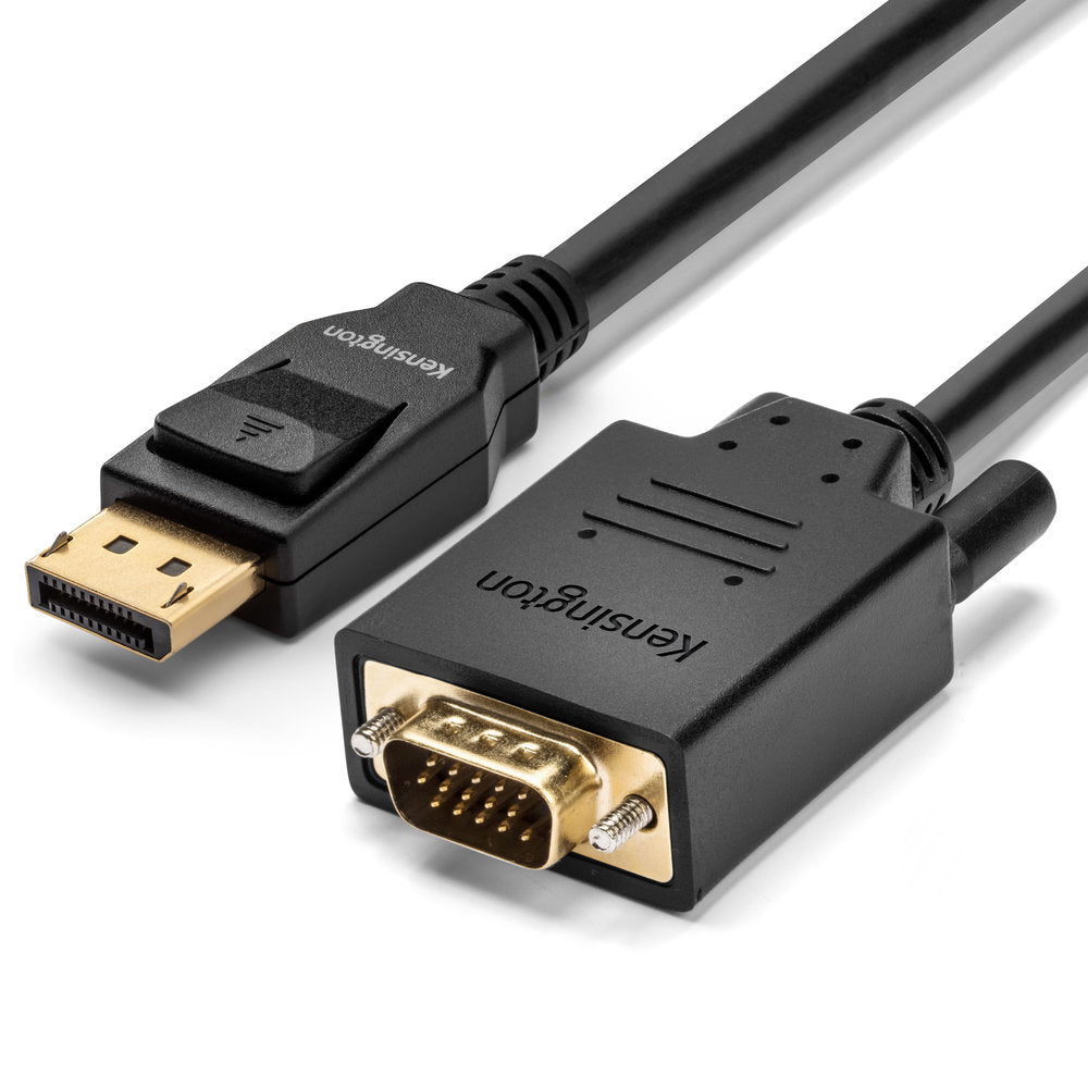 Kensington Adapter DisplayPort zu VGA – 1920 × 1200 @ 60 Hz, DisplayPort 1.2, 1,8 m, passiv, schwarz