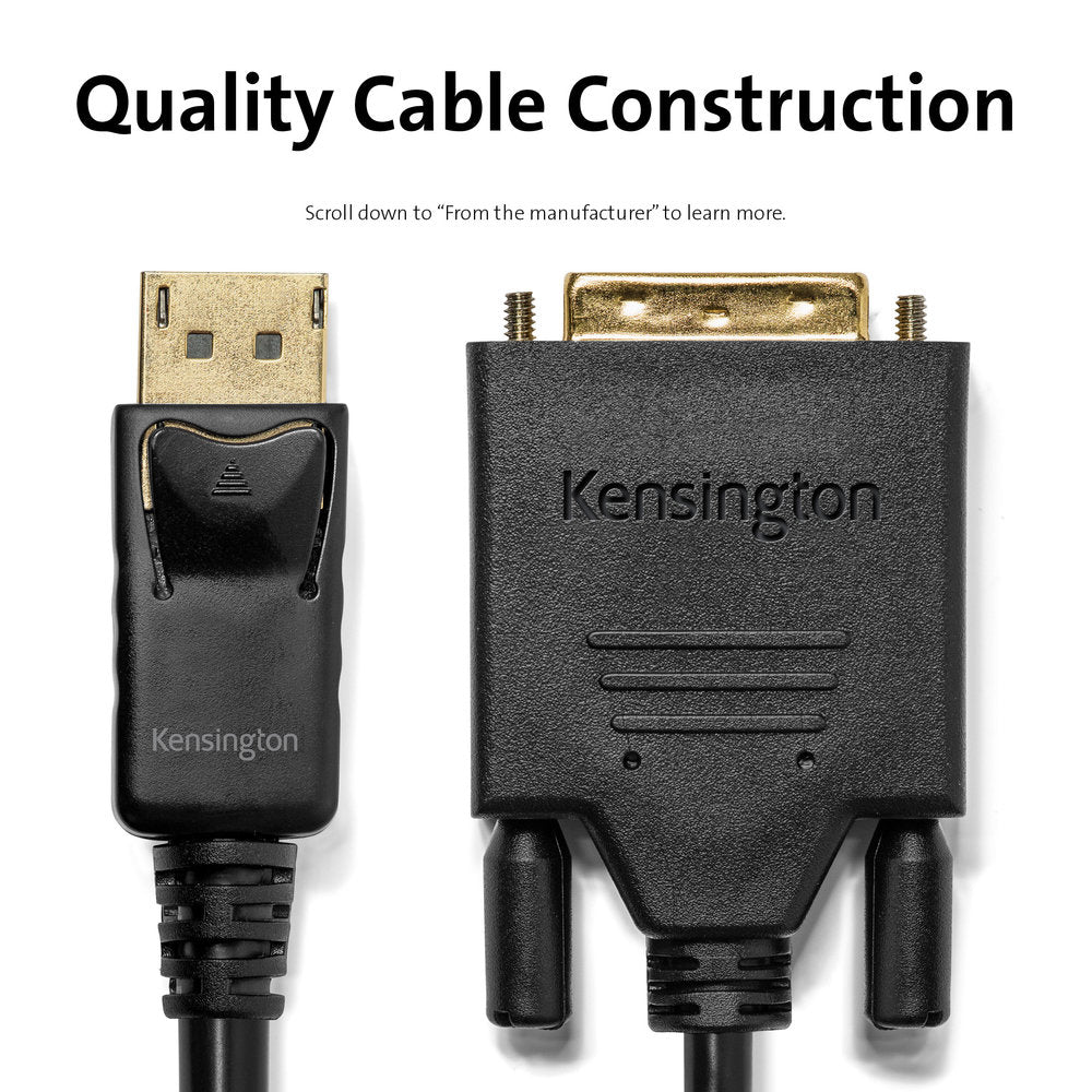 Kensington DisplayPort auf DVI-D Kabel DP 1.1 – 1,8 m