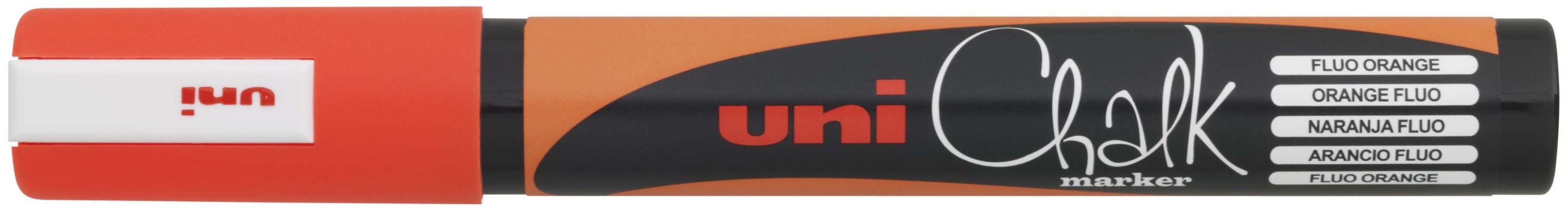 Uni-Ball PWE-5M Kreidemarker – Rund 1,8–2,5 mm – Orange, für Glas/Spiegel/Metall