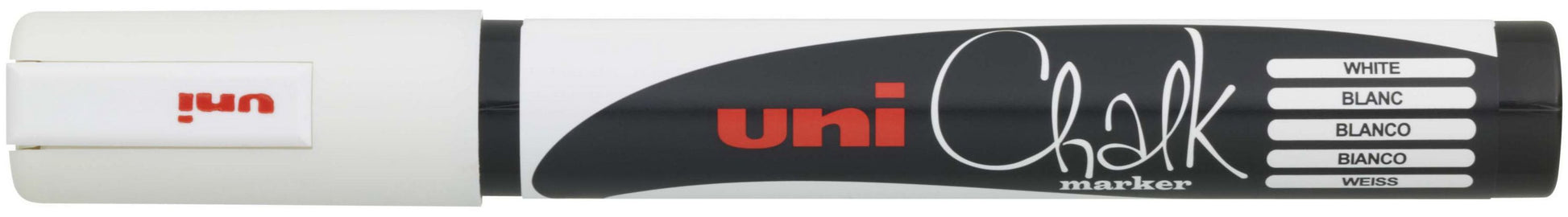 Uni-Ball Kreidemarker – Rund, 1,8–2,5 mm – Weiss