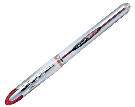 Uni-Ball Vision Elite – Tintenroller, wasserfest, mit Kappe, 0,6 mm, Rot