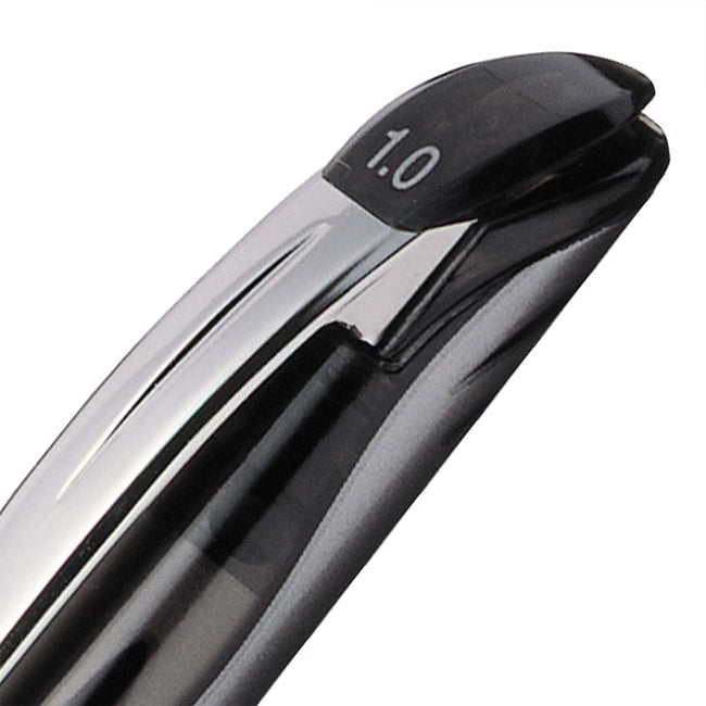 Pentel EnerGel Xm Gelschreiber – schwarz, 1 mm, schnelltrocknend, Kappe, nachfüllbar