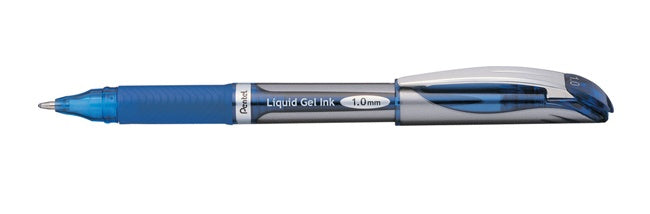Pentel EnerGel Xm Gelschreiber – Blau, 1 mm, schnelltrocknend, Kappe, nachfüllbar