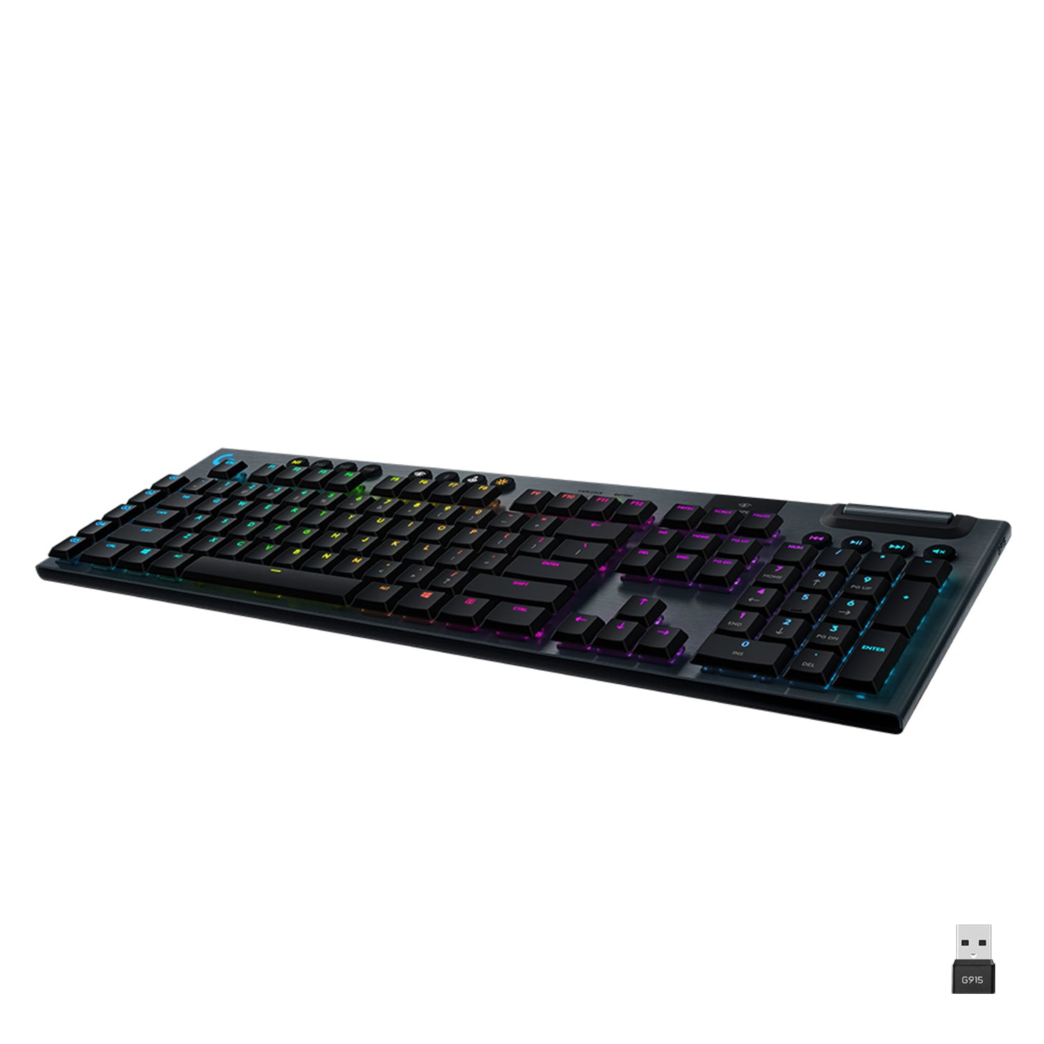 Logitech G G915 LIGHTSPEED – Gaming-Tastatur – Mechanisch, Bluetooth & 2,4 GHz (USB-A Empfänger) – Beleuchtet