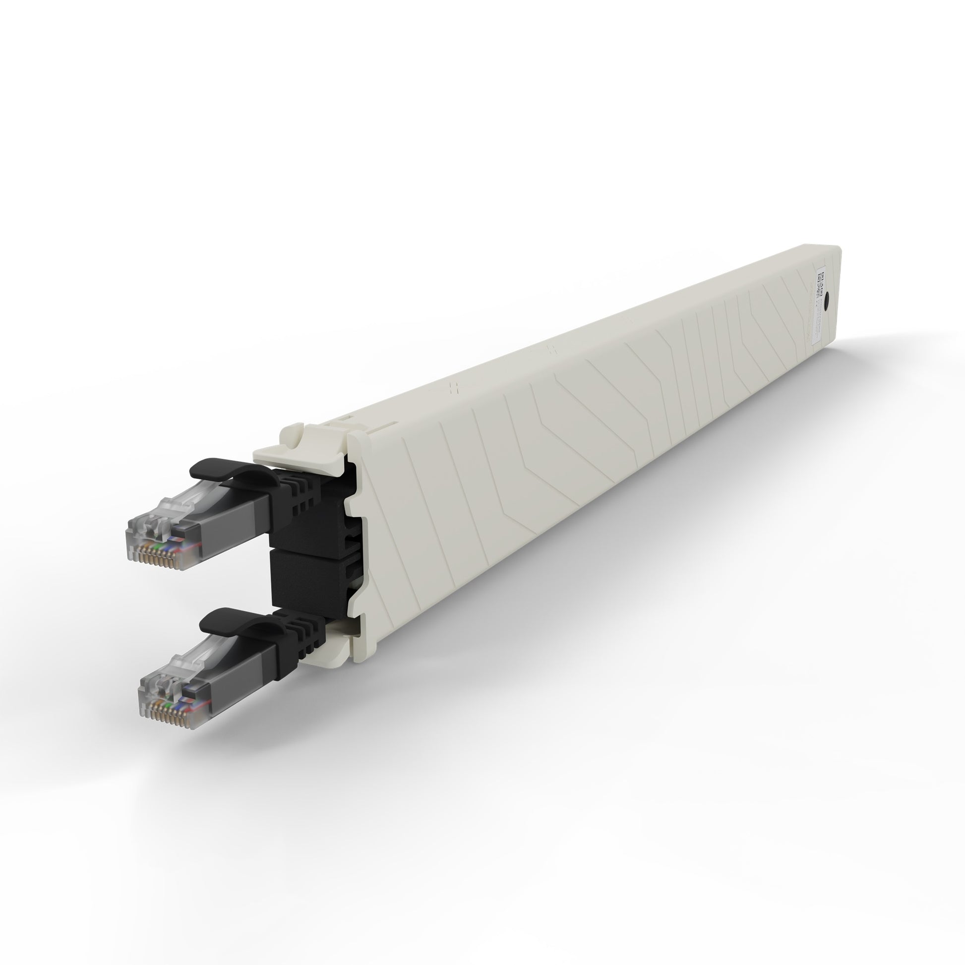 PATCHBOX .one Cassette 8RU Patchkabel – Cat6a U/UTP, 0,8 m, Schwarz, RJ‑45