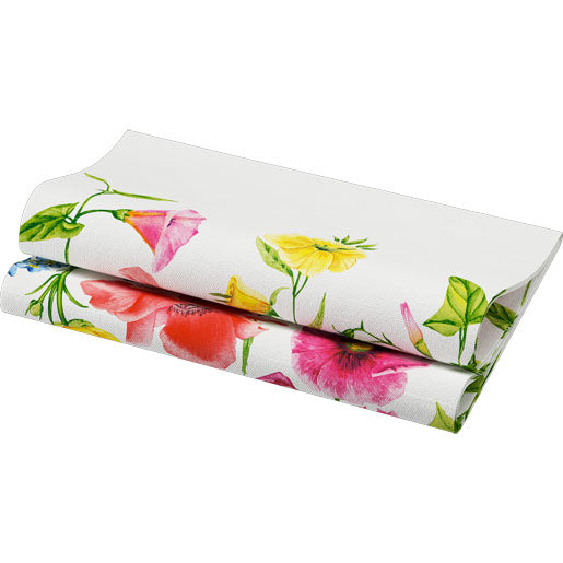 Duni Servietten Blume – 40 × 40 cm – 1-lagig, Papier – 60 Stk.