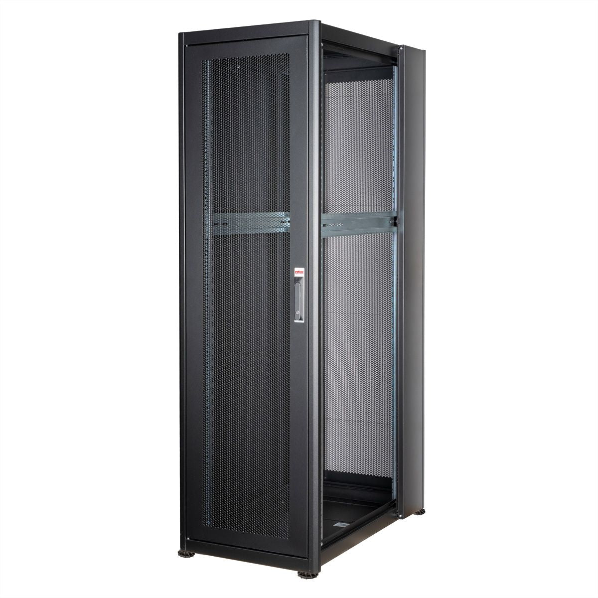 ROLINE Basic – 19" Netzwerkschrank 42U, IP20, abschliessbar, 600 × 1000 × 2010 mm, schwarz, Stahl