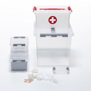 Sigma home Erste-Hilfe-Aufbewahrungsbox – 9 l, 300 × 200 × 223 mm, weiss
