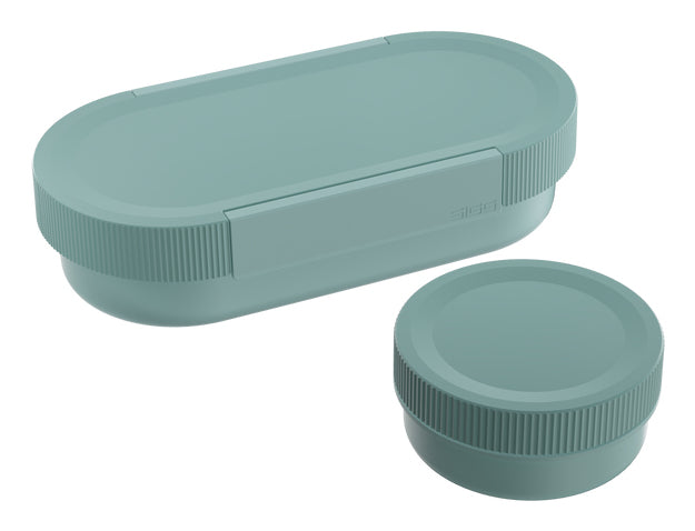 SIGG Lunchbox 1 l, 12,5 × 25 × 6 cm, Polypropylen (PP), 2 Fächer, blau