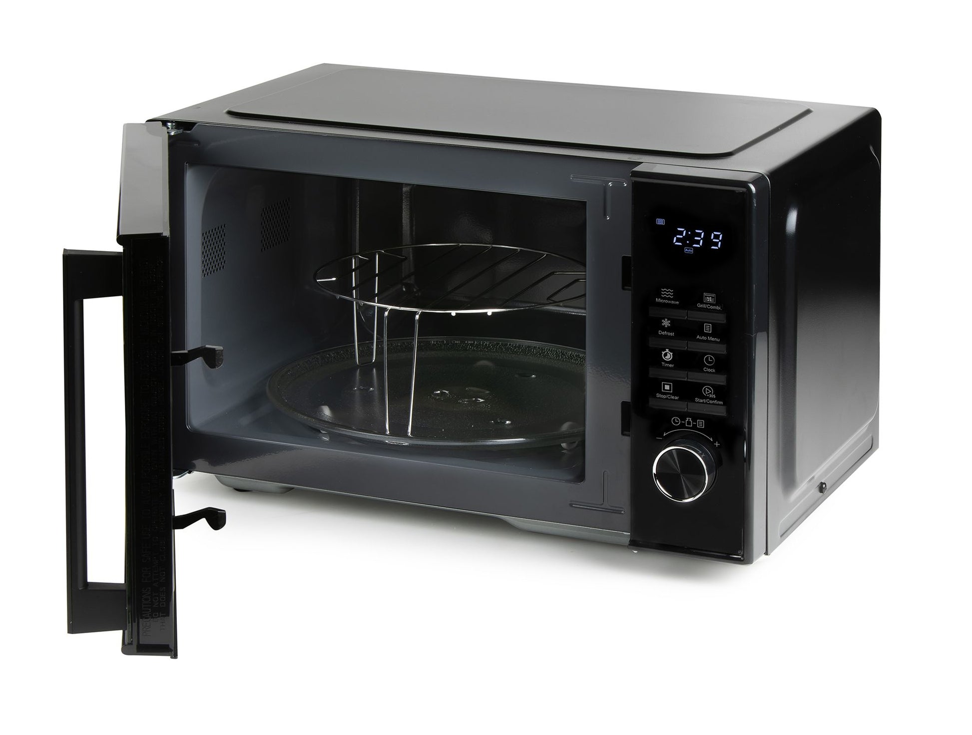 Domo Grill Mikrowelle DO22501G – 25 l, Grill, 1000 W – Schwarz