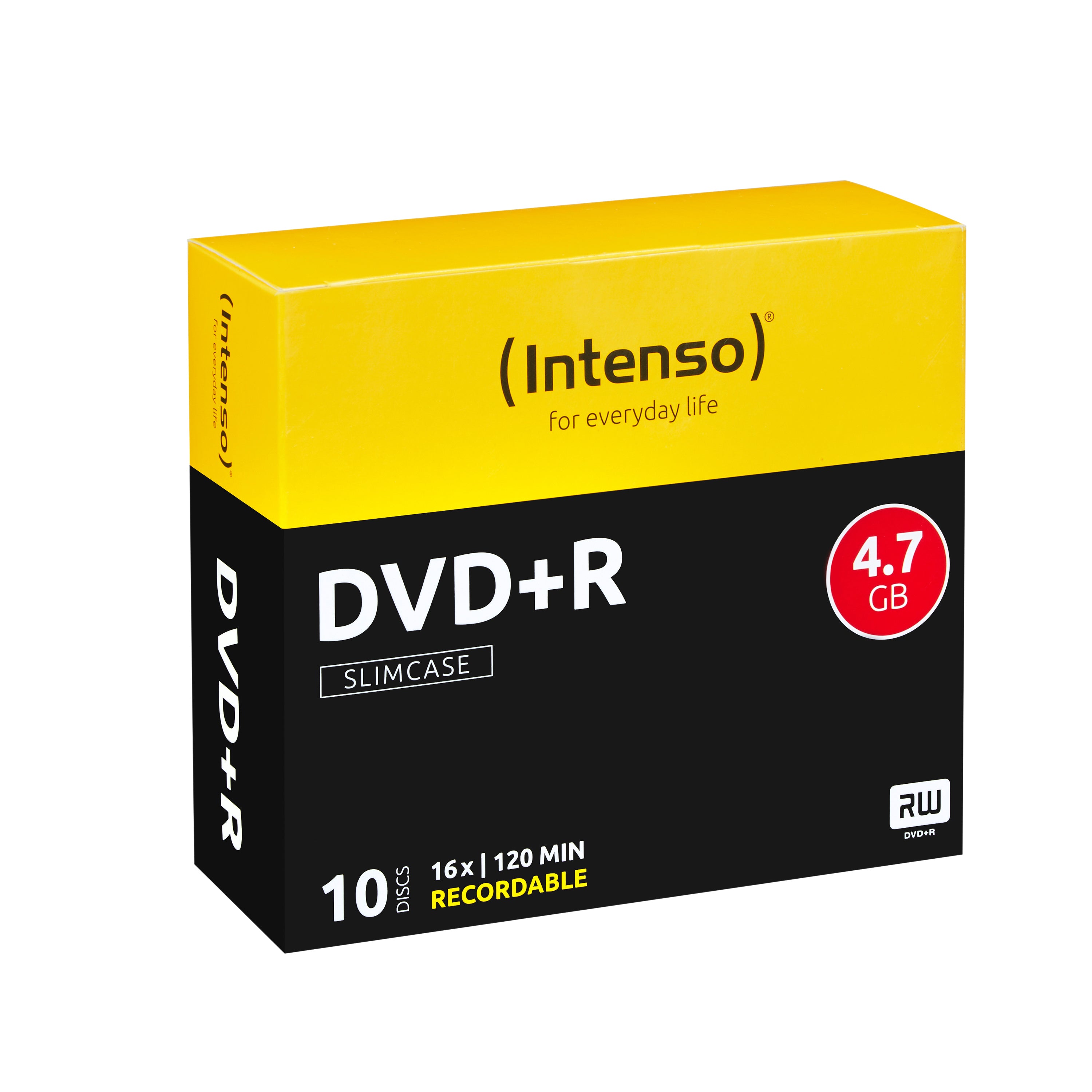 Intenso DVD+R 4,7 GB – 16×, 10er Pack