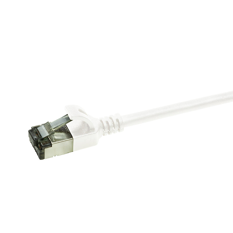 LogiLink Ultraflex SlimLine Patchkabel – Cat6a S/UTP, 1 m, Weiss, RJ-45
