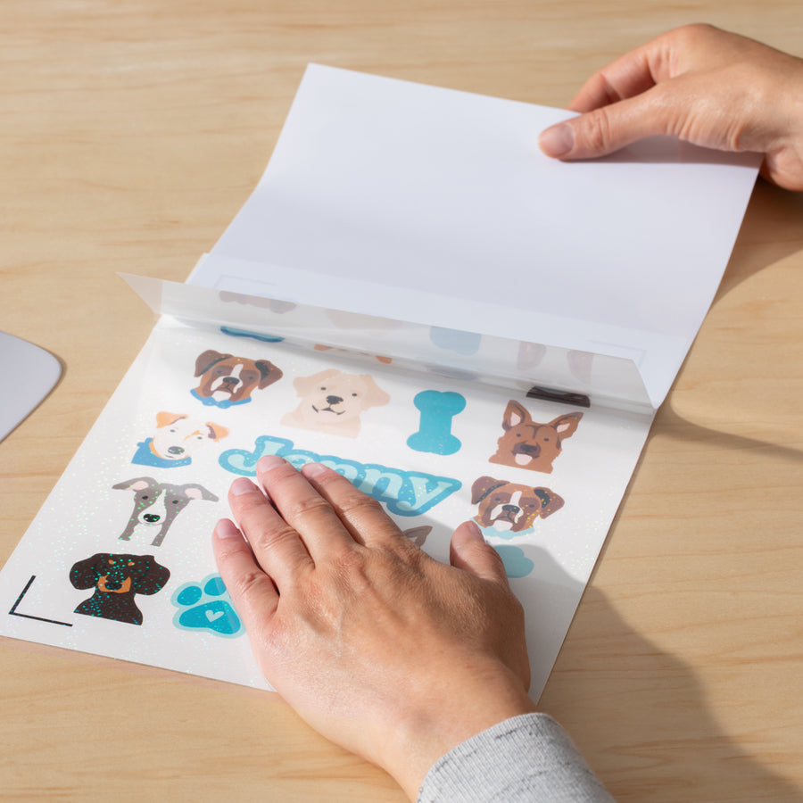 Cricut Stickerpapier – für Cricut Maker, Explore 3 und Joy Xtra – A4 – holo – Packung, 5 Stk.