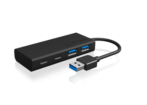 ICY BOX IB-HUB1426-U3 USB-Hub – USB-A, 2× USB-A, 2× USB-C, für Windows/Mac