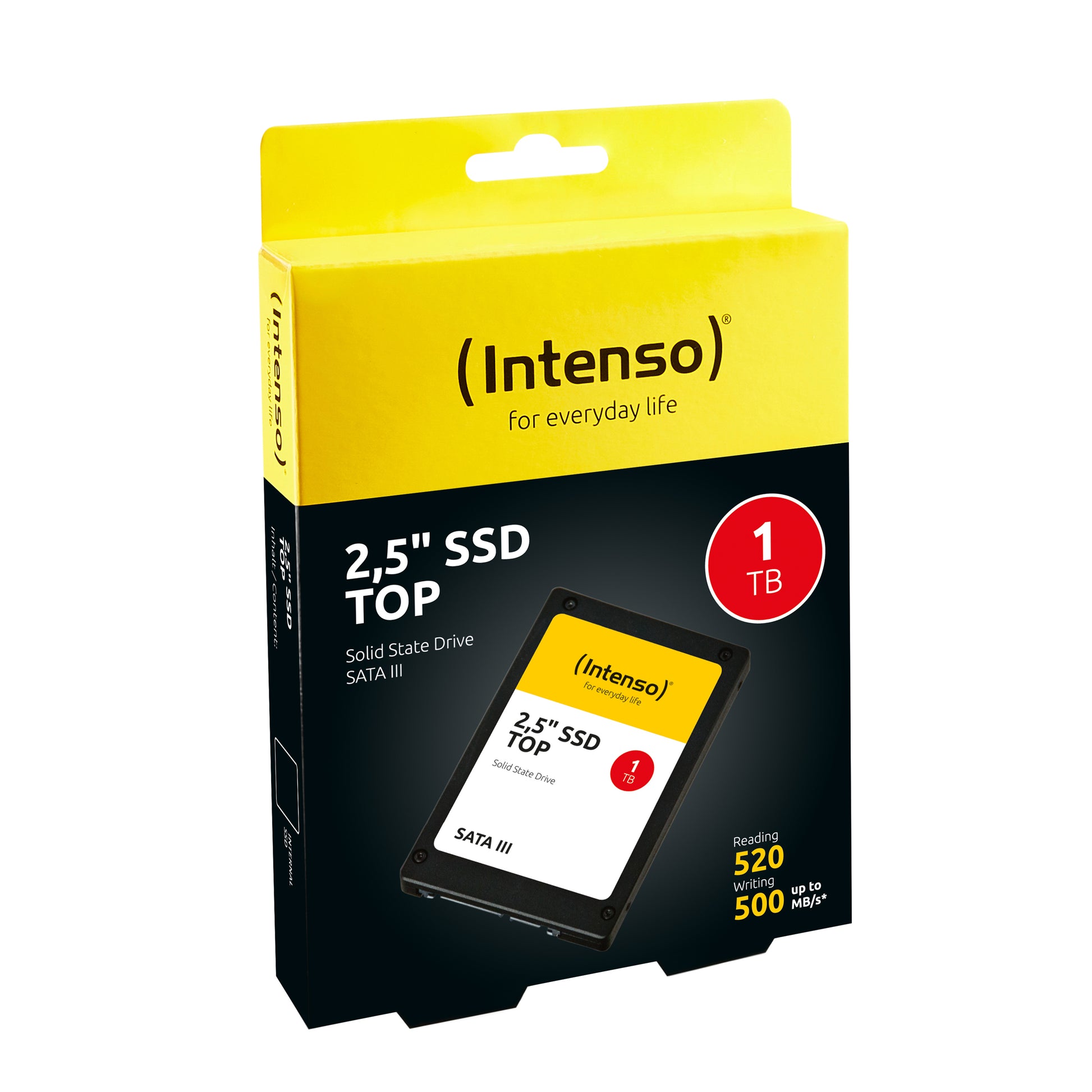 Intenso Top 1 TB 2,5" SATA III SSD – 550 MB/s Lesen, 500 MB/s Schreiben