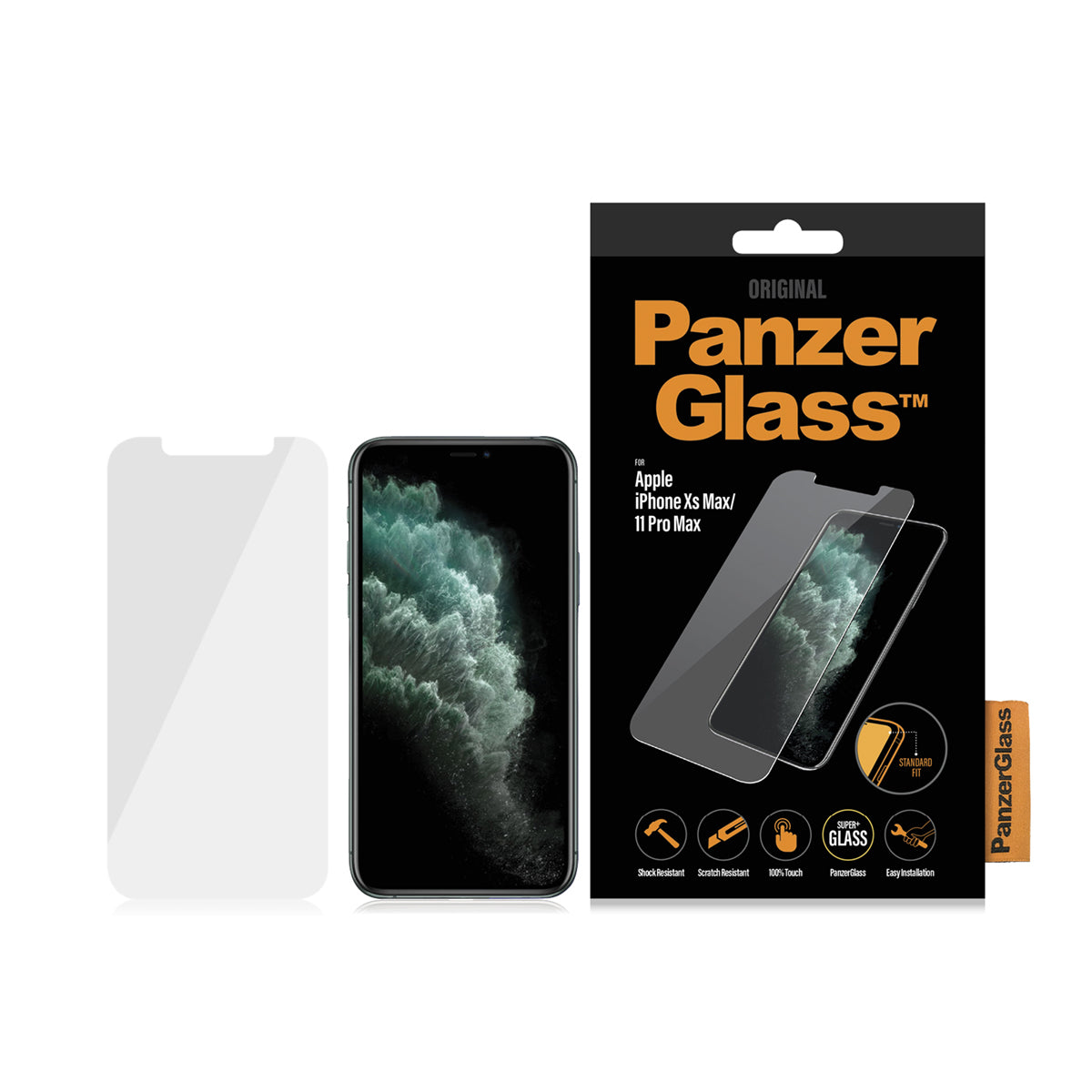 PanzerGlass Displayschutz (Panzerglas), Antibakteriell – für iPhone 11 Pro Max/XS Max
