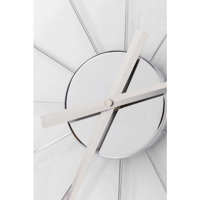 KARE Design Wanduhr Like Umbrella – Ø 60 cm, silber, Metall