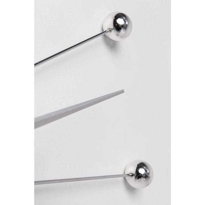 KARE Design Wanduhr Like Umbrella – Ø 60 cm, silber, Metall