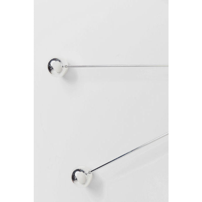 KARE Design Wanduhr Like Umbrella – Ø 60 cm, silber, Metall