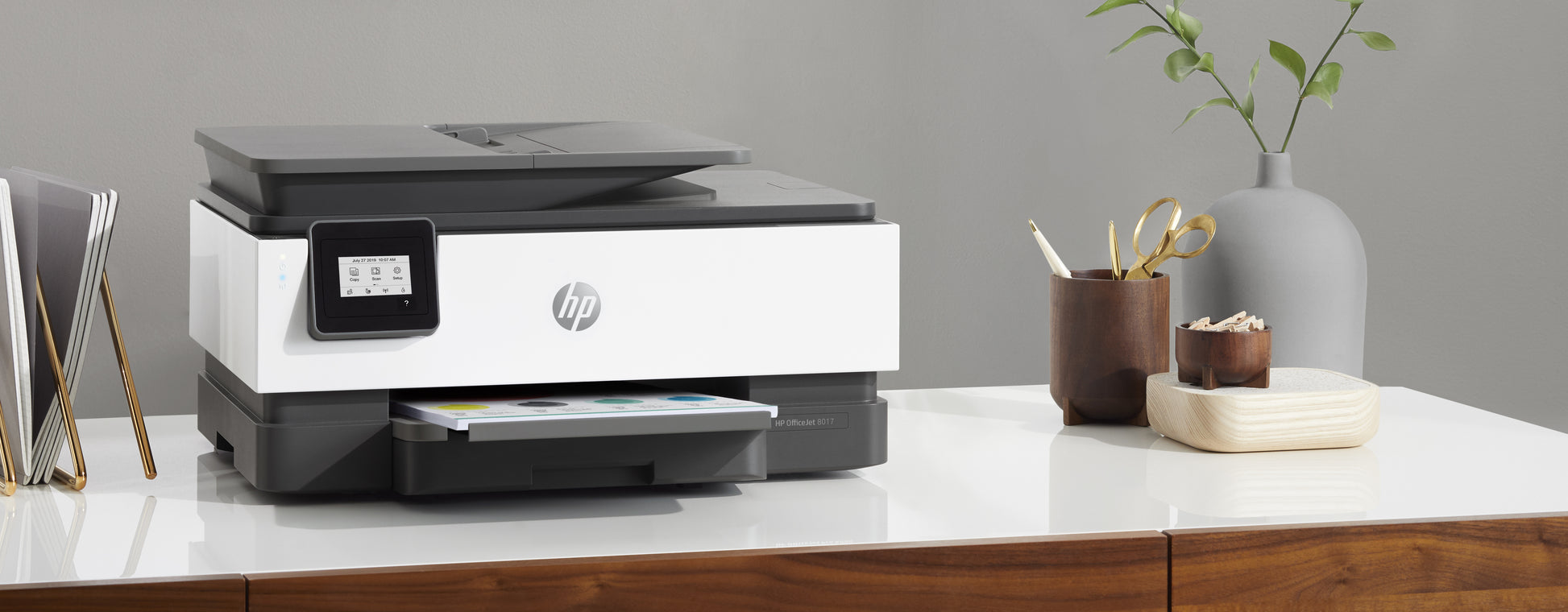 HP OfficeJet 8015 All-in-One – Farbtintenstrahl-Multifunktionsdrucker, A4, 3-in-1, Duplex, ADF, WLAN