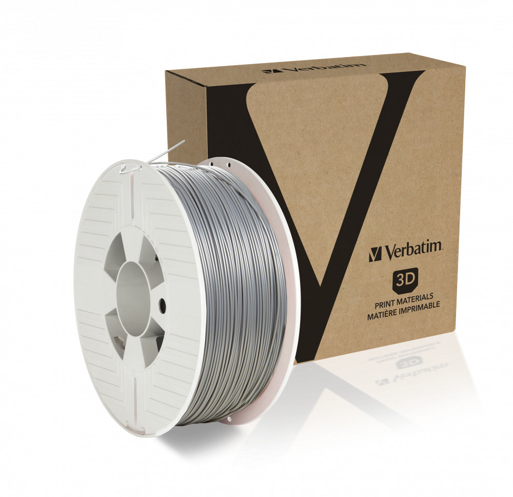 Verbatim Filament PLA – 1,75 mm, 1 kg – Silber – 1 Stück