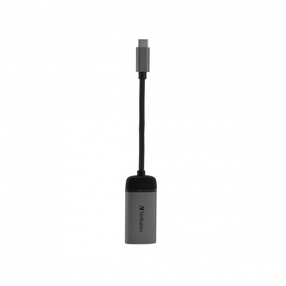Verbatim USB-C auf HDMI Adapter USB 3.1 – 0,1 m – Schwarz/Silber – für Windows, Mac, Linux