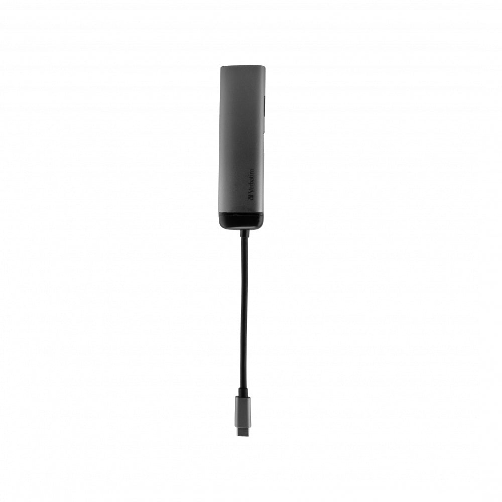 Verbatim Multiport-Adapter – USB-C, 1× HDMI, 2× USB-A, für Windows/Mac/Linux