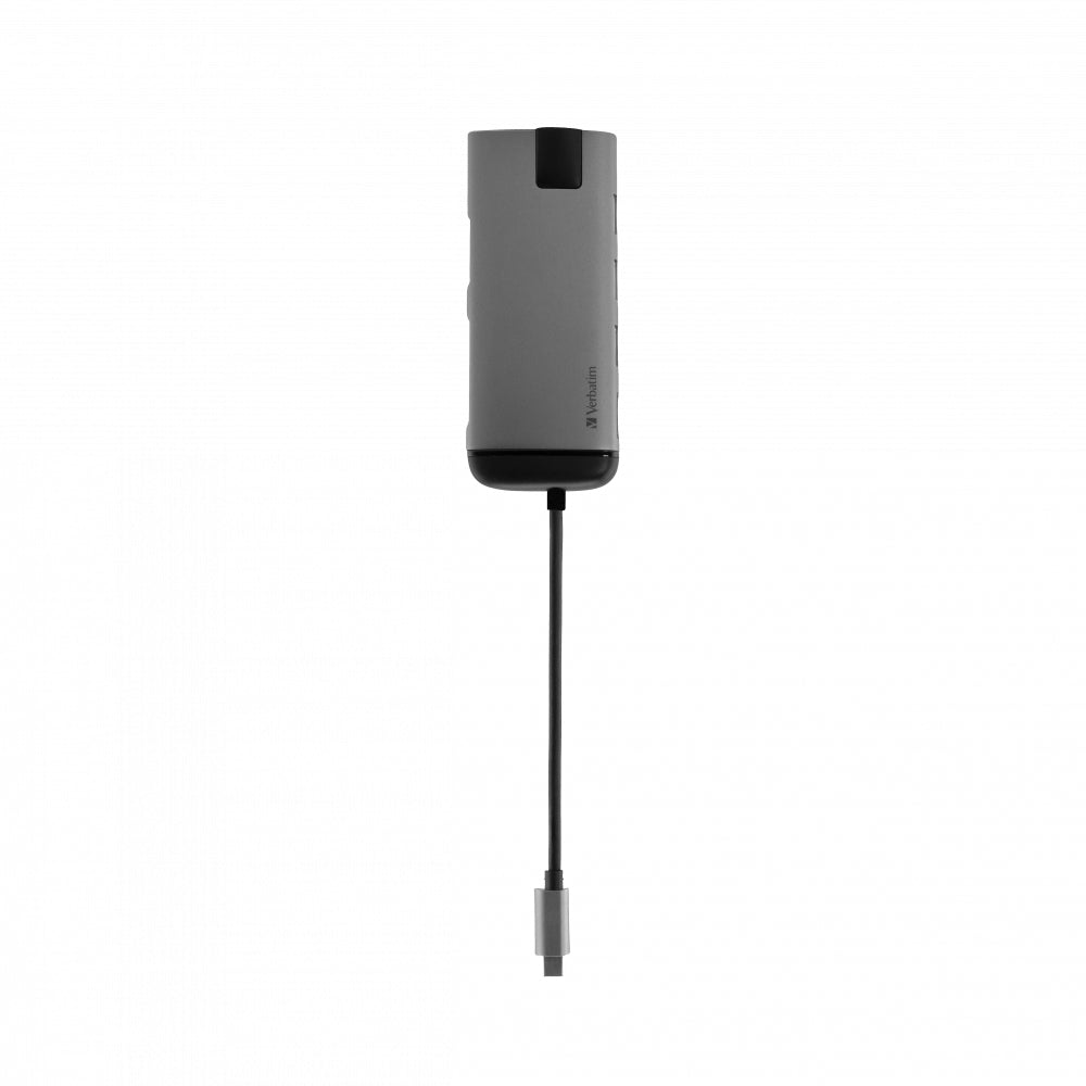Verbatim 49142 Multiport-Adapter – USB-C, 1× HDMI, 2× USB-A, microSD, für Windows/Mac/Linux