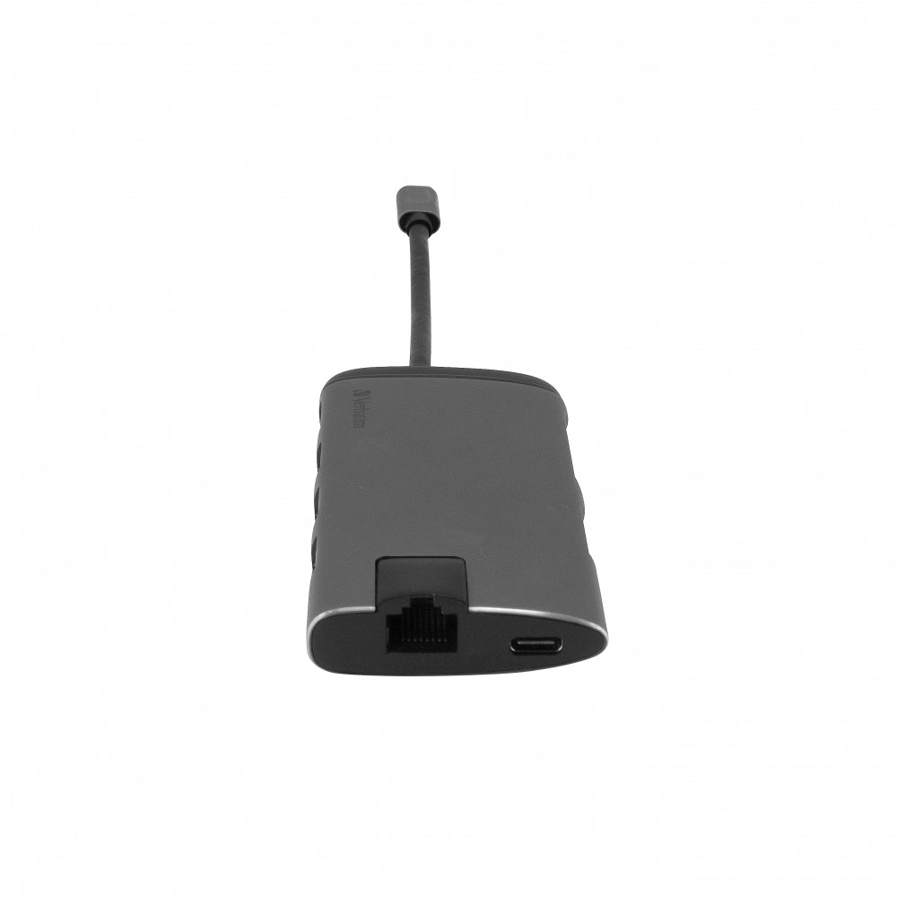 Verbatim 49142 Multiport-Adapter – USB-C, 1× HDMI, 2× USB-A, microSD, für Windows/Mac/Linux