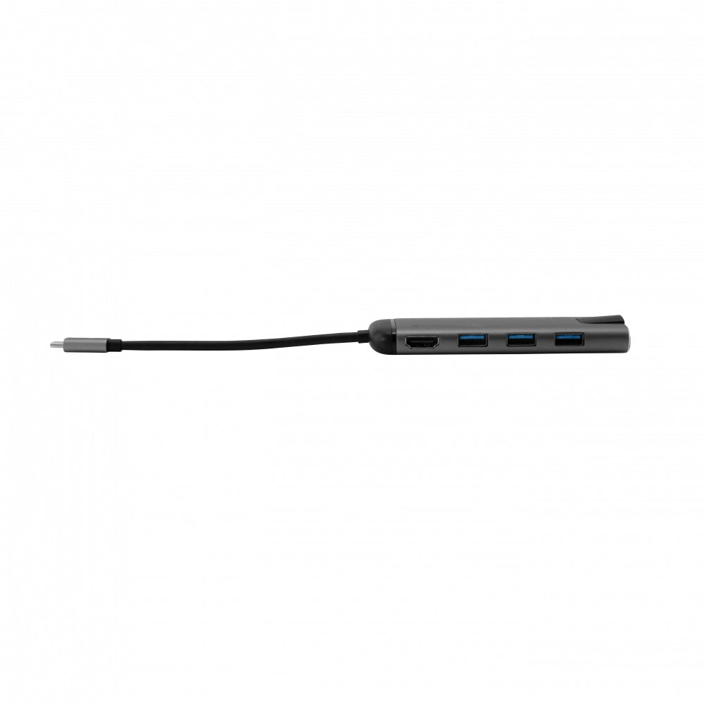 Verbatim 49142 Multiport-Adapter – USB-C, 1× HDMI, 2× USB-A, microSD, für Windows/Mac/Linux