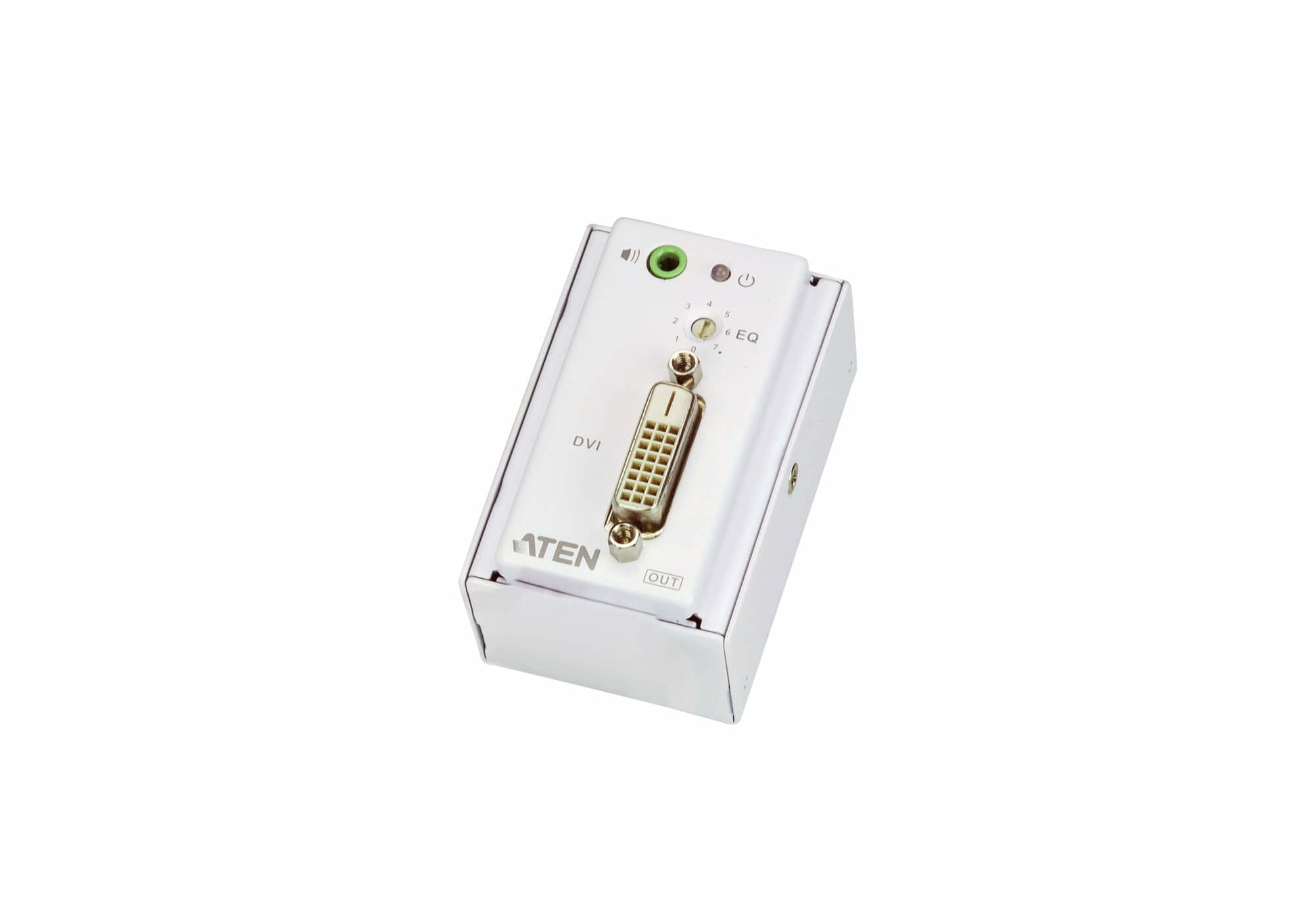ATEN VE607 – DVI-Extender (Wandplatte), über Cat5e/6, 1080p@60 Hz, 60 m, HDCP, für MK-Dosen