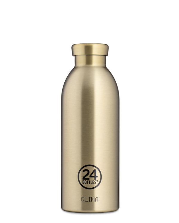 24Bottles Trinkflasche Clima – 5 dl – Edelstahl, isoliert, Schraubverschluss – Prosecco Gold