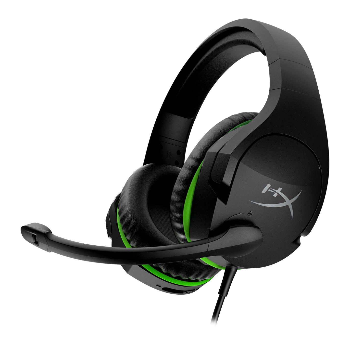 HyperX CloudX Stinger Gaming-Headset – Over-Ear, Stereo, Kabelgebunden, 3,5 mm Klinke, für Xbox, Schwarz/Grün
