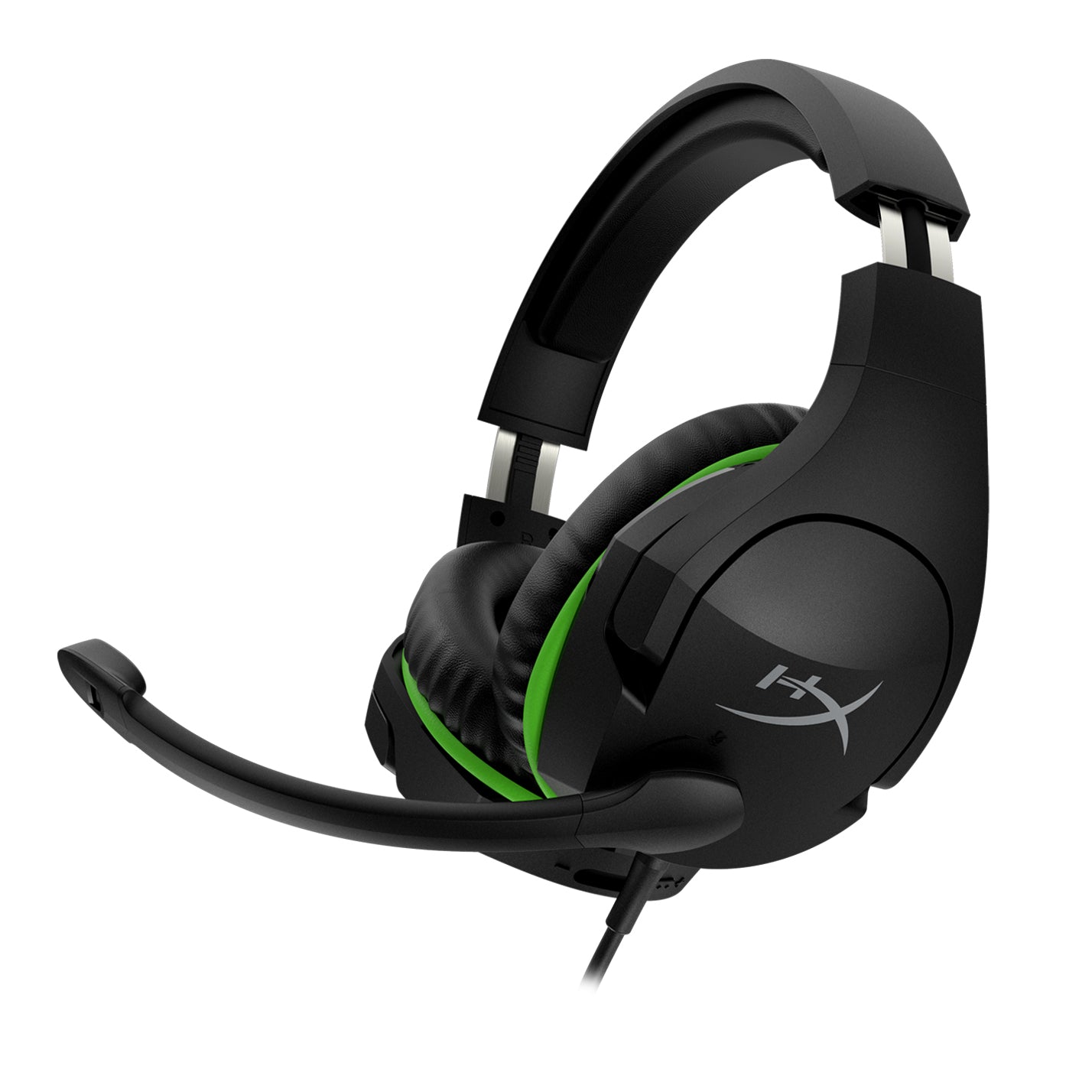 HyperX CloudX Stinger Gaming-Headset – Over-Ear, Stereo, Kabelgebunden, 3,5 mm Klinke, für Xbox, Schwarz/Grün