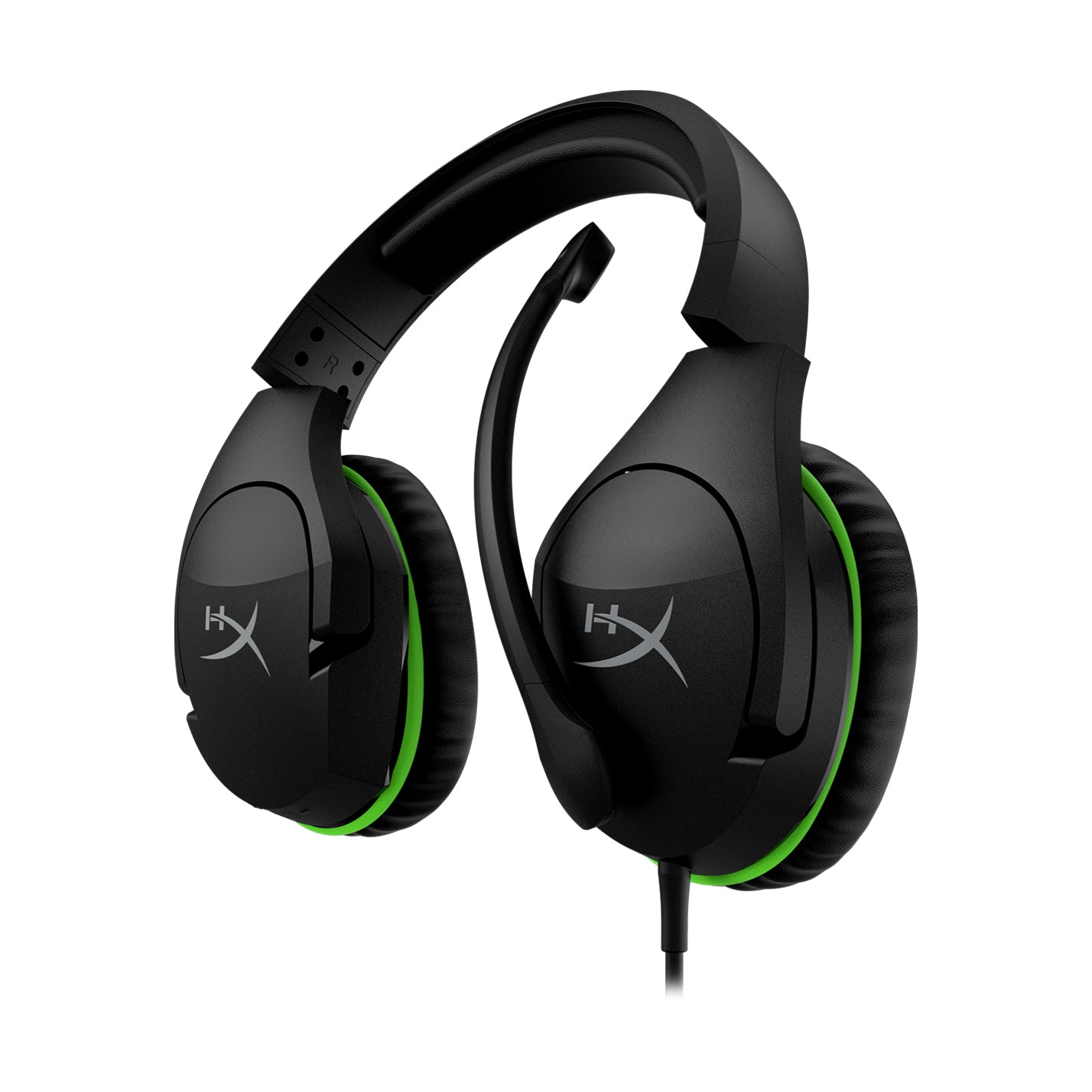 HyperX CloudX Stinger Gaming-Headset – Over-Ear, Stereo, Kabelgebunden, 3,5 mm Klinke, für Xbox, Schwarz/Grün