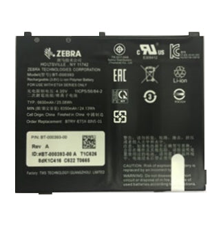 Zebra Notebook-Akku – für Zebra ET51, ET56 – 24,4 Wh, 3,8 V – Schwarz