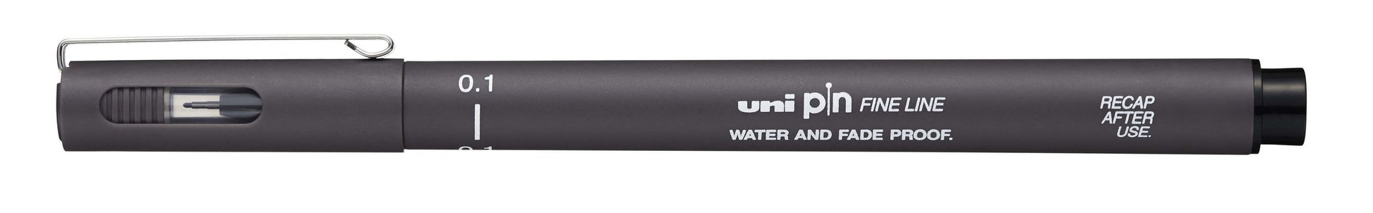 Uni-Ball Pin Fineliner – 0,1 mm, grau, wasserfest