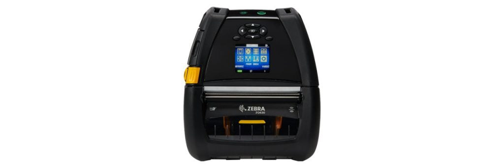 Zebra ZQ630 Plus – Mobiler Handdrucker, LCD, Thermodirekt, 203 × 203 dpi, 115 mm/s, USB, WLAN, Bluetooth, LAN