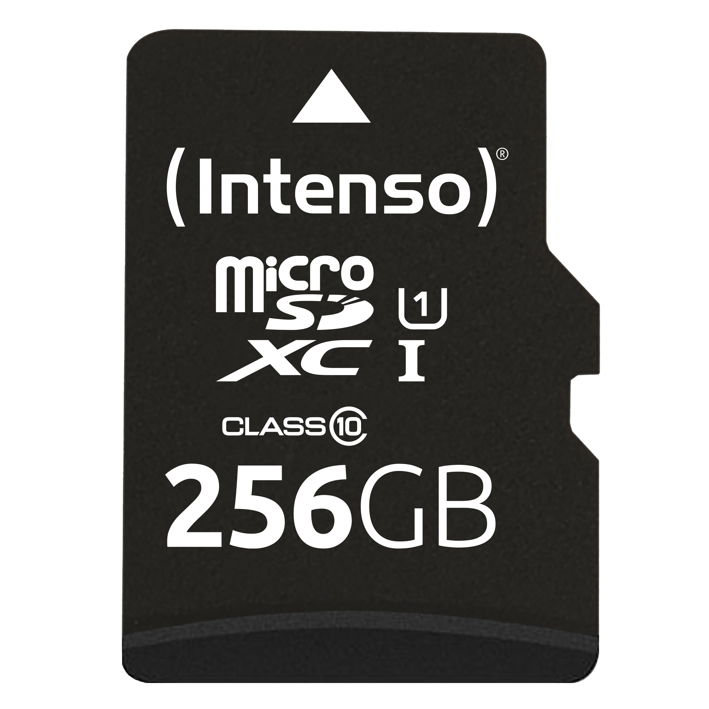 Intenso microSDXC 256 GB – UHS-I, Klasse 10, U1, 90 MB/s Lesen, inkl. SD-Adapter