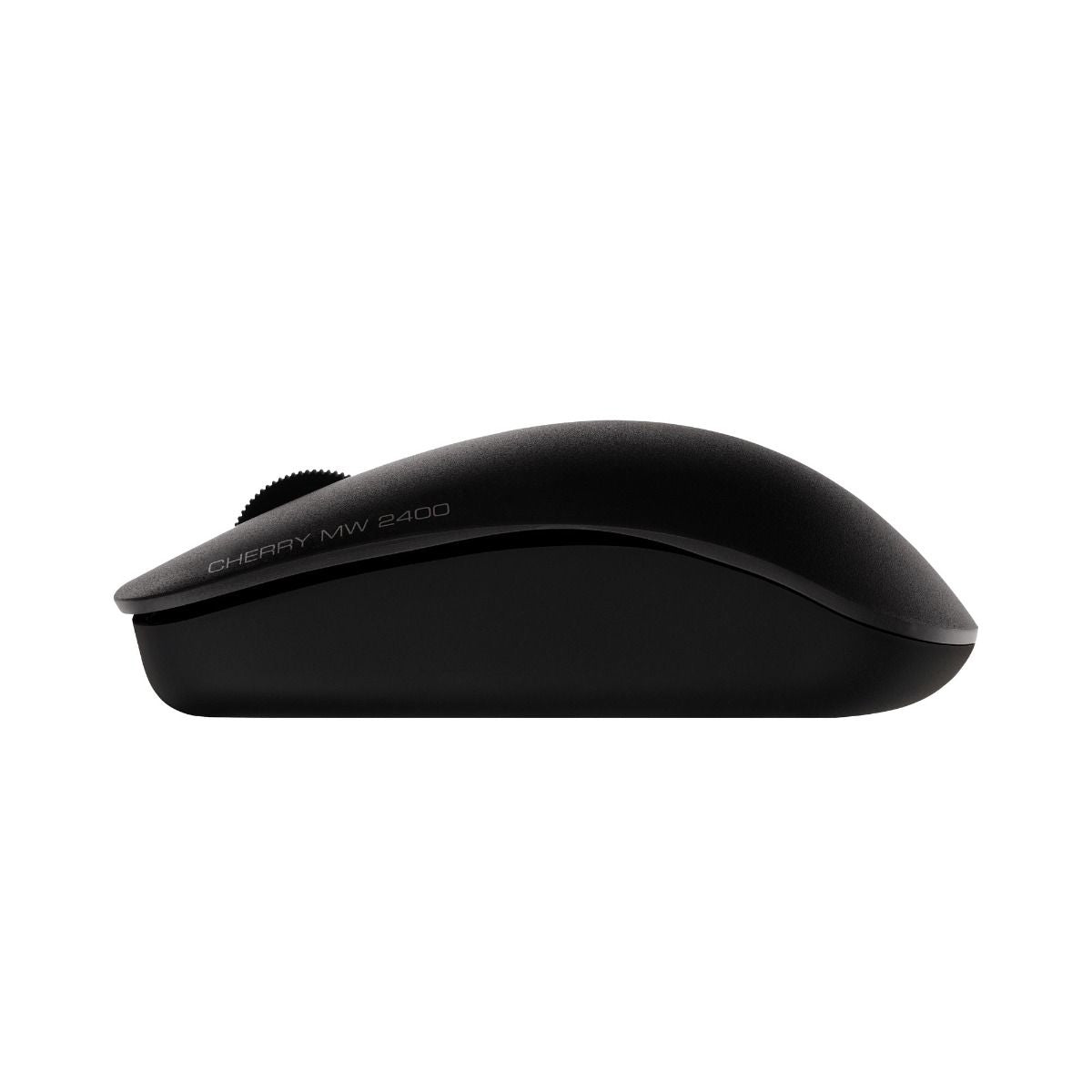 CHERRY MW 2400 Maus – kabellos, 2,4 GHz, USB-A, 1'200 dpi, 3 Tasten, beidhändig, Nano-Empfänger, schwarz
