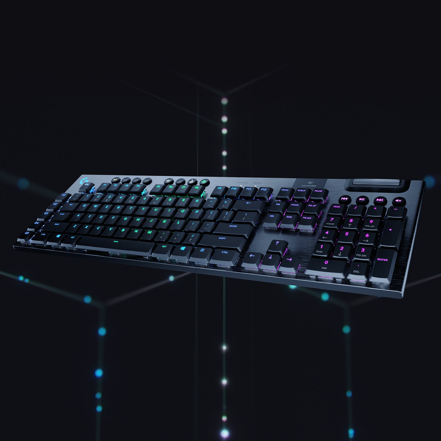 Logitech G G915 LIGHTSPEED – Gaming-Tastatur – Mechanisch, Bluetooth & 2,4 GHz (USB-A Empfänger) – Beleuchtet
