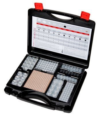 3M Bumpon Elastikpuffer-Set – Polyurethan (PU), Schwarz/Transparent, selbstklebend, Sortiment im Koffer
