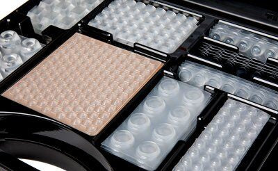 3M Bumpon Elastikpuffer-Set – Polyurethan (PU), Schwarz/Transparent, selbstklebend, Sortiment im Koffer